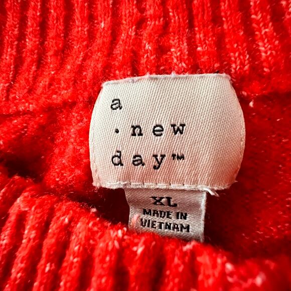 A New Day Sweater Stripe Oversized Pullover Crew Neck Women’s XL Color Block - Picture 8 of 10